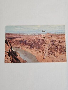 Glen Canyon Damsite Page Arizona Postcard